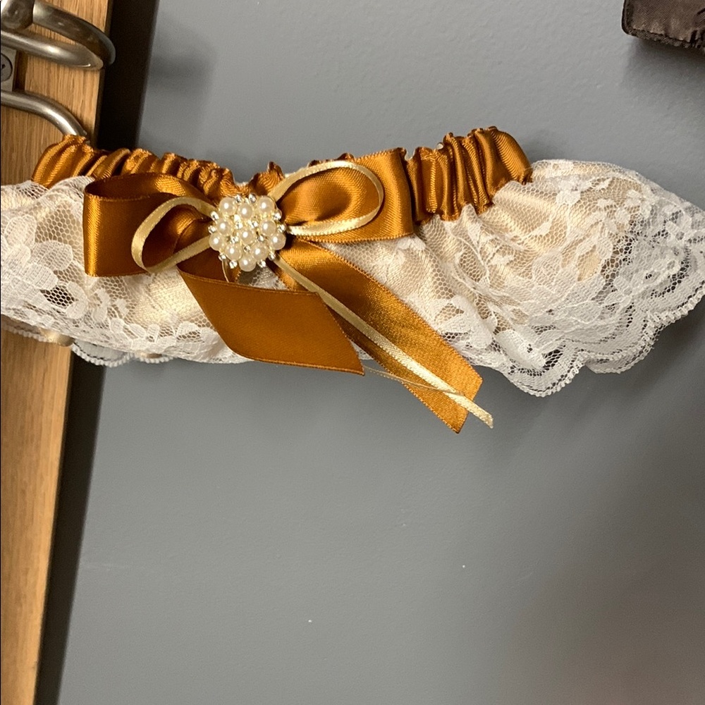 Elegant Lace and Satin Bridal Garter
